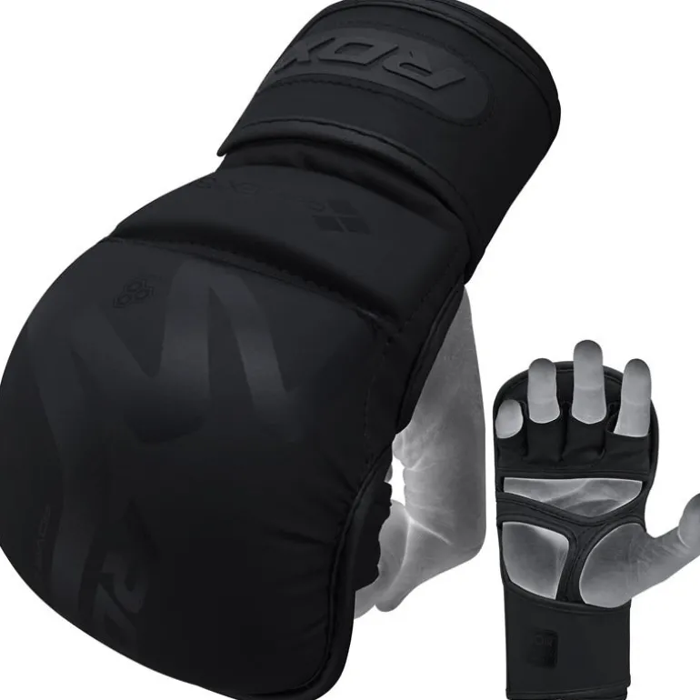 RDX T15 Noir Hybrid Mma Grappling Gloves With Best Knuckle Protection