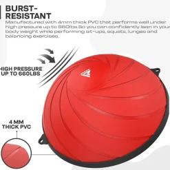 RDX TP Yoga Balance Trainer Half Ball with Resistance Tubes & Air Pump