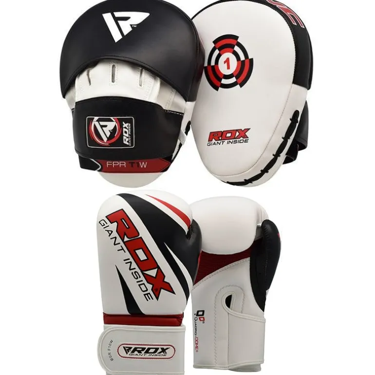 RDX 1W Boxing Gloves & Pads Set