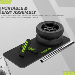 RDX W1 2-in-1 Ab Wheel Roller & Knee Pad Mat
