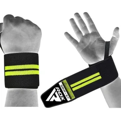 RDX W3 IPL USPA Approved Powerlifting Wrist Support Wraps with Thumb Loops OEKO-TEXStandard 100 certified