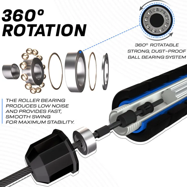 RDX W1 Jump Rope With Foam Handles