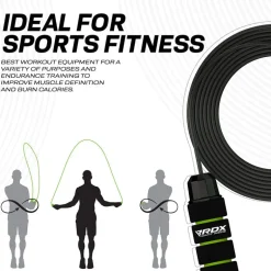 RDX W1 Jump Rope With Foam Handles
