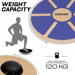RDX W1 Wooden Wobble Round Balance Board