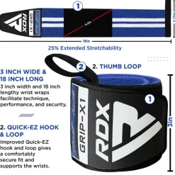 RDX W4 Wrist Support Wraps for Weight Lifting