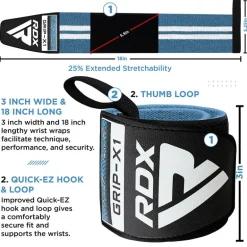 RDX W4 Wrist Support Wraps for Weight Lifting