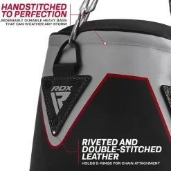 RDX X1 4ft / 5ft 2-in-1 Black Boxing & MMA Training Punch Bag Set