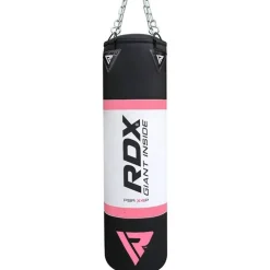 RDX X4 4ft 4-in-1 Punch Bag with Gloves & Ceiling Hook Set