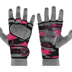RDX X3 Pink Weightlifting Grips For Women