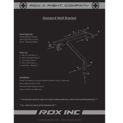 RDX X1 Punch Bag Steel Wall Bracket