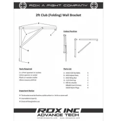 RDX X2W Foldable Wall Bracket